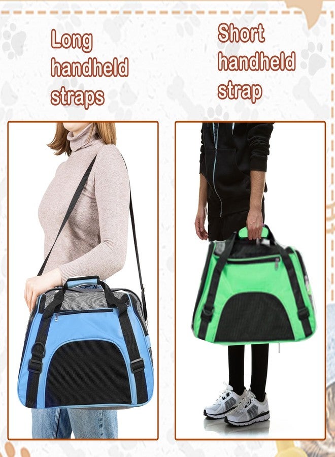 UCEHIPAW 6 Pcs Cat Carrier 16.9 x 9.6 x 8.3 Inch Portable Soft-Sided Pet Carrying Bag Comfortable Foldable Bag for Small Pet Travel Under 6.6 Lbs Cat (6 Colors) - Image 5